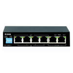 6-Port 10-100 Long Range PoE+ Surveillance Switch