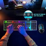 Backlit Gaming Keyboard and Mouse usb K-10 2