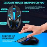 Backlit Gaming Keyboard and Mouse usb K-10 5