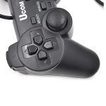 UCOM 2-in-1 PC Dual Shock Twin Joypad Wired USB Gaming Controller Black 3