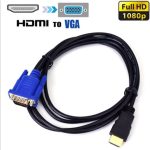 HDMI Male to VGA Male Video Converter Adapter Cable 3