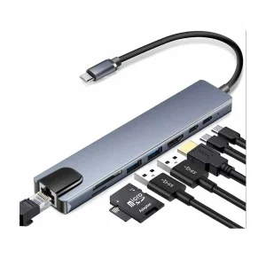 USB C to HDTV 8-Ports Multifunction Adapter 3