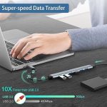 USB Hub 3.0 with 7 Ports, VIENON Aluminium USB C to USB 3.0 Hub 2