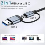 USB Hub 3.0 with 7 Ports, VIENON Aluminium USB C to USB 3.0 Hub 3