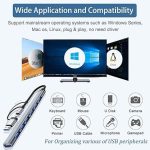 USB Hub 3.0 with 7 Ports, VIENON Aluminium USB C to USB 3.0 Hub 4