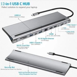 USB Type-C To Hdtv Multifunction Adapter 12 In 1 Hub 1