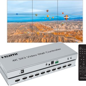 4K 3x3 Video Wall Controller