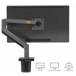 North Bayou G45 Full Motion Swivel Monitor Mount with Gas Spring for 27”-40” Monitors- Black 5