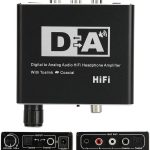 fiber coaxial audio converter