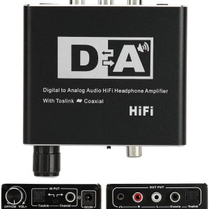 fiber coaxial audio converter