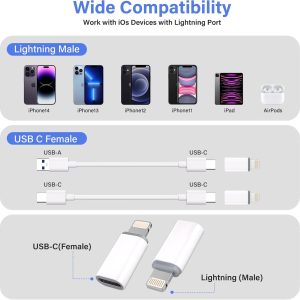 USB C Type C to Lightning OTG 4