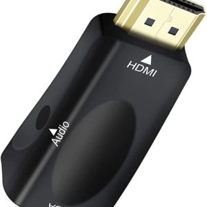 HDMI to VGA Adapter with 3.5mm Audio Port Out