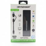 External enclosure SSD M.2 NGFF & NVMe USB 3.2 Gen 2 – HAYSENSER (2-in-1)