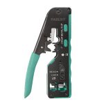 Multifunctional Crimping Tool Wire Stripper Carbon Steel for Cat5, Cat7, RJ11 RJ12 RJ45