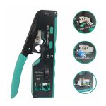Multifunctional Crimping Tool Wire Stripper Carbon Steel for Cat5, Cat7, RJ11 RJ12 RJ45 2