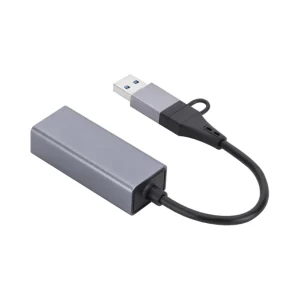2 in 1 USB A + USB-C To Ethernet Adaptor 2